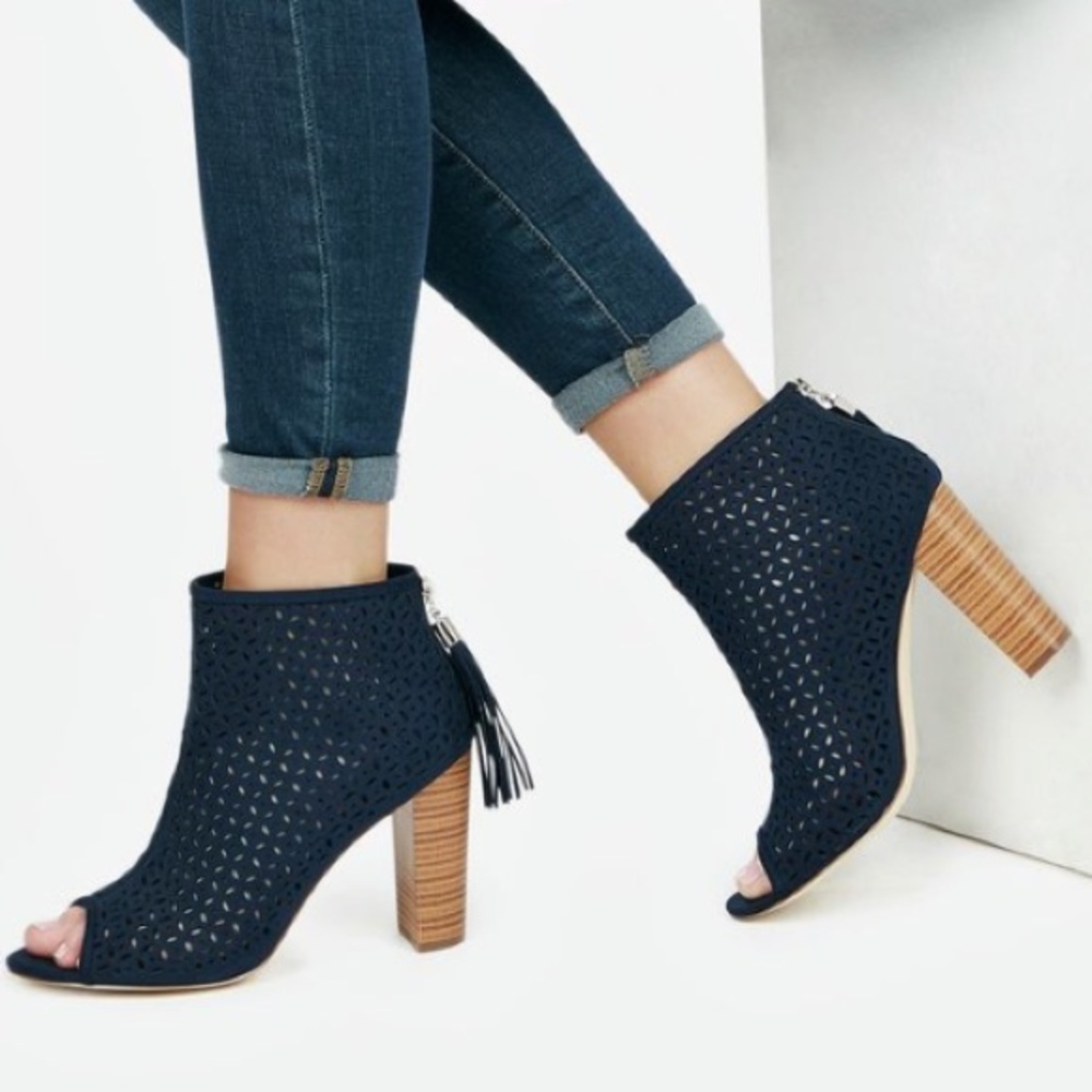 Navy Booties